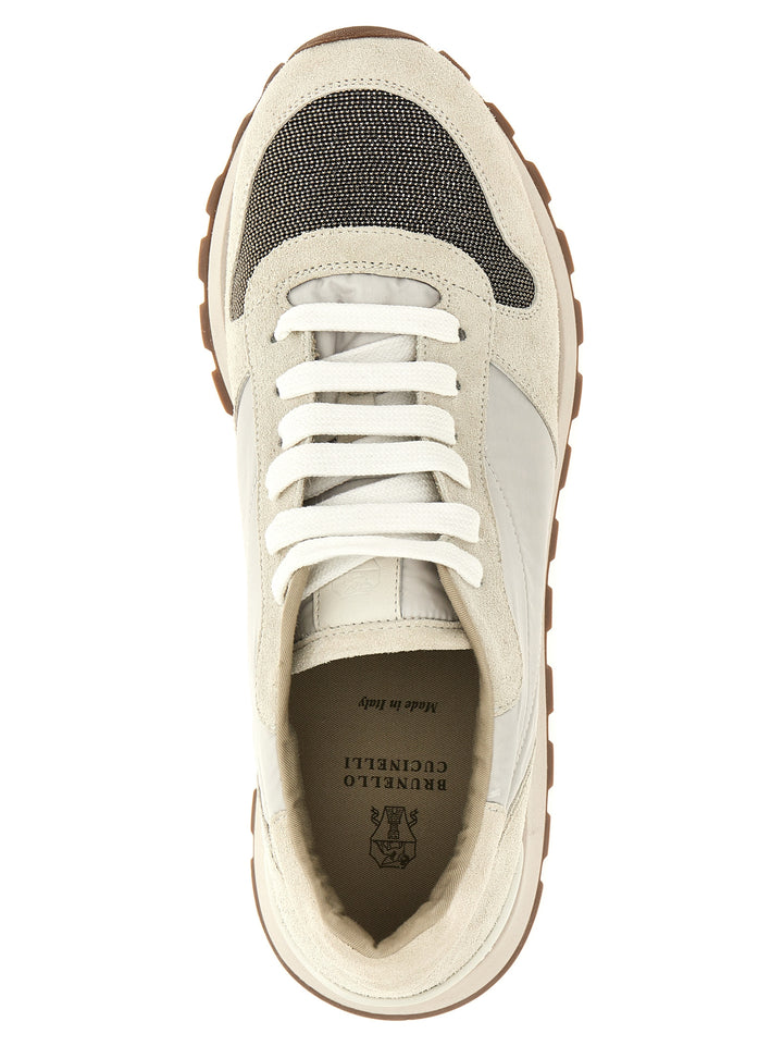Brunello Cucinelli Monile Sneakers - White | 85493e457ea2cb21eca2876b3293e45e67f591af