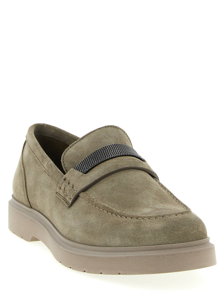 Brunello Cucinelli Monile Loafers - Beige | 3be20f0aec003708f3094c9542299c114c328313