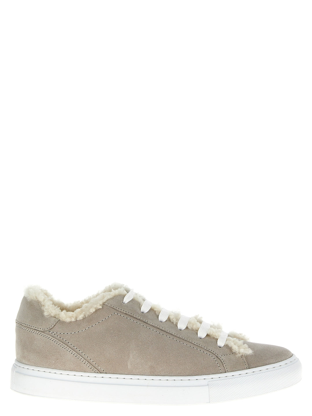 Suede Fur Sneakers Gray