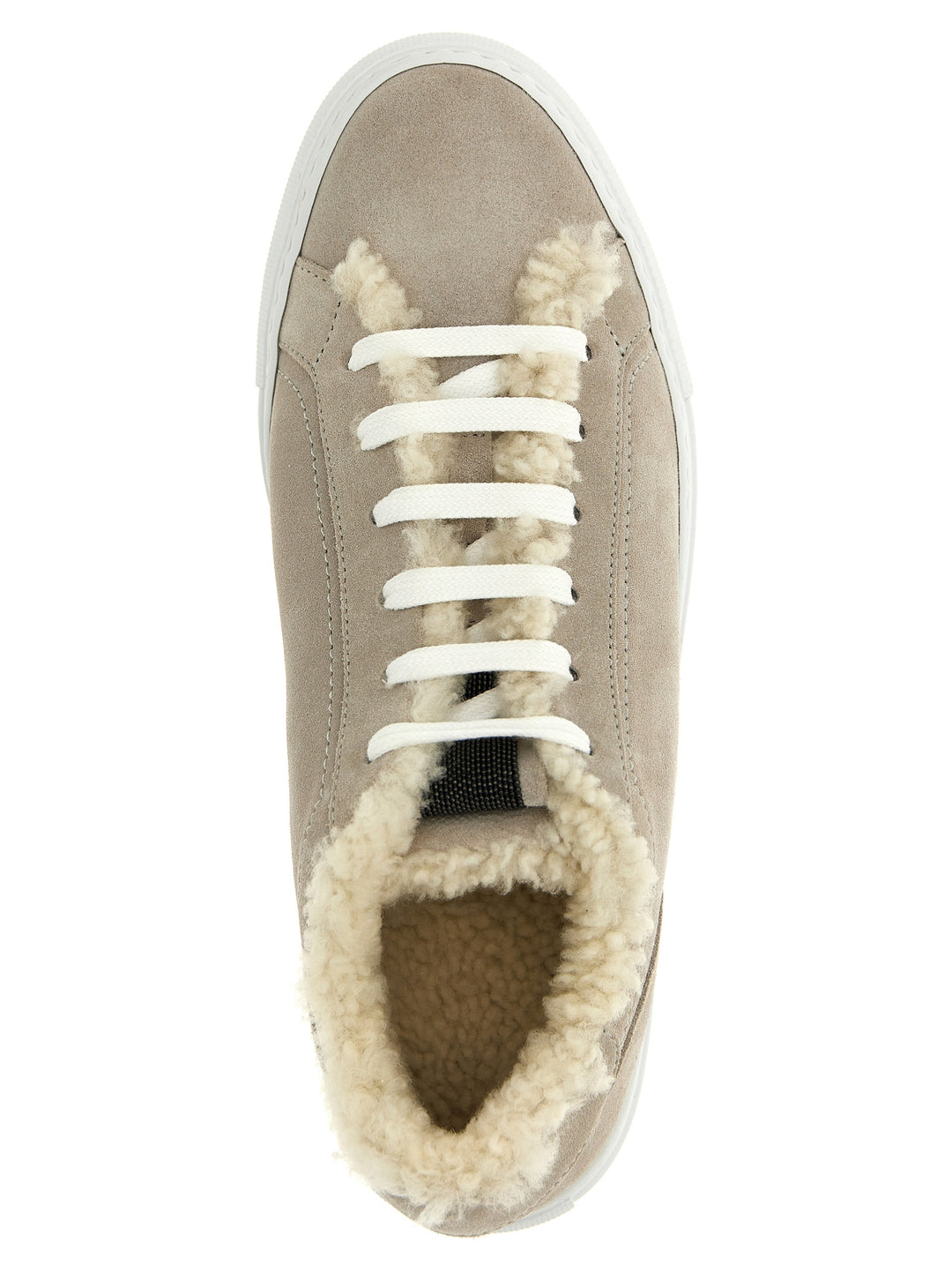 Suede Fur Sneakers Gray