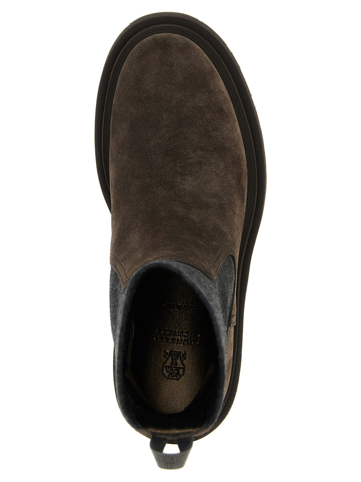 Brunello Cucinelli Monile Ankle Boots Boots and Ankle Boots - Brown | 136d8f799a3bbdaf4668471004604118fe8afe16