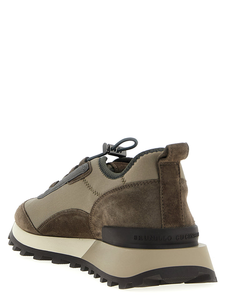 Brunello Cucinelli Precious Detail Sneakers - Brown | f1ca21757704fbc4d48ef7aa06058f91c9068cd5