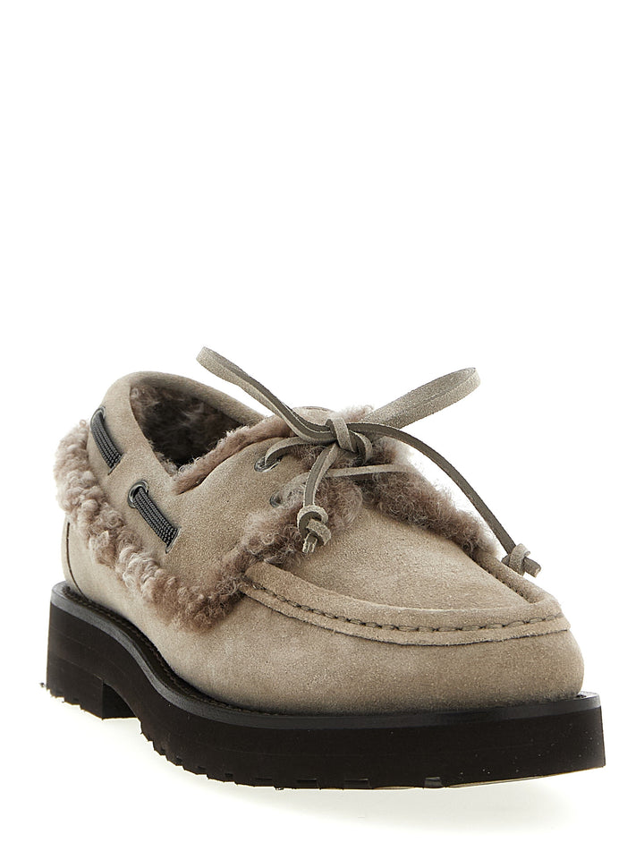 Brunello Cucinelli Precious Insert Loafers - Gray | d8459e3aba91915958a43fe10e45a4513c79aae8