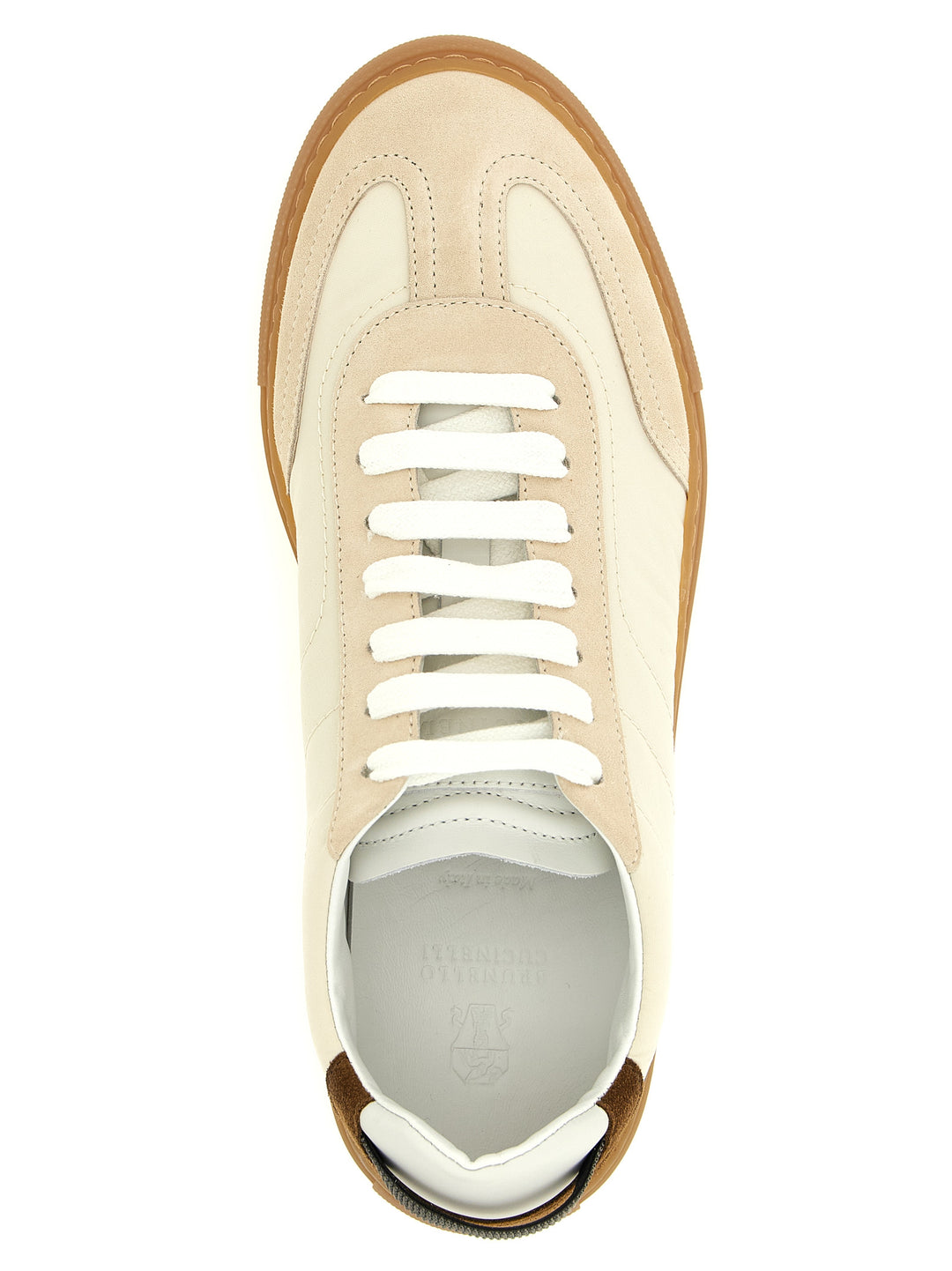 Brunello Cucinelli Precious Loop Detail Sneakers - Beige | faef0c7d2eff4cd2c425f450de1ca489f9cd3693