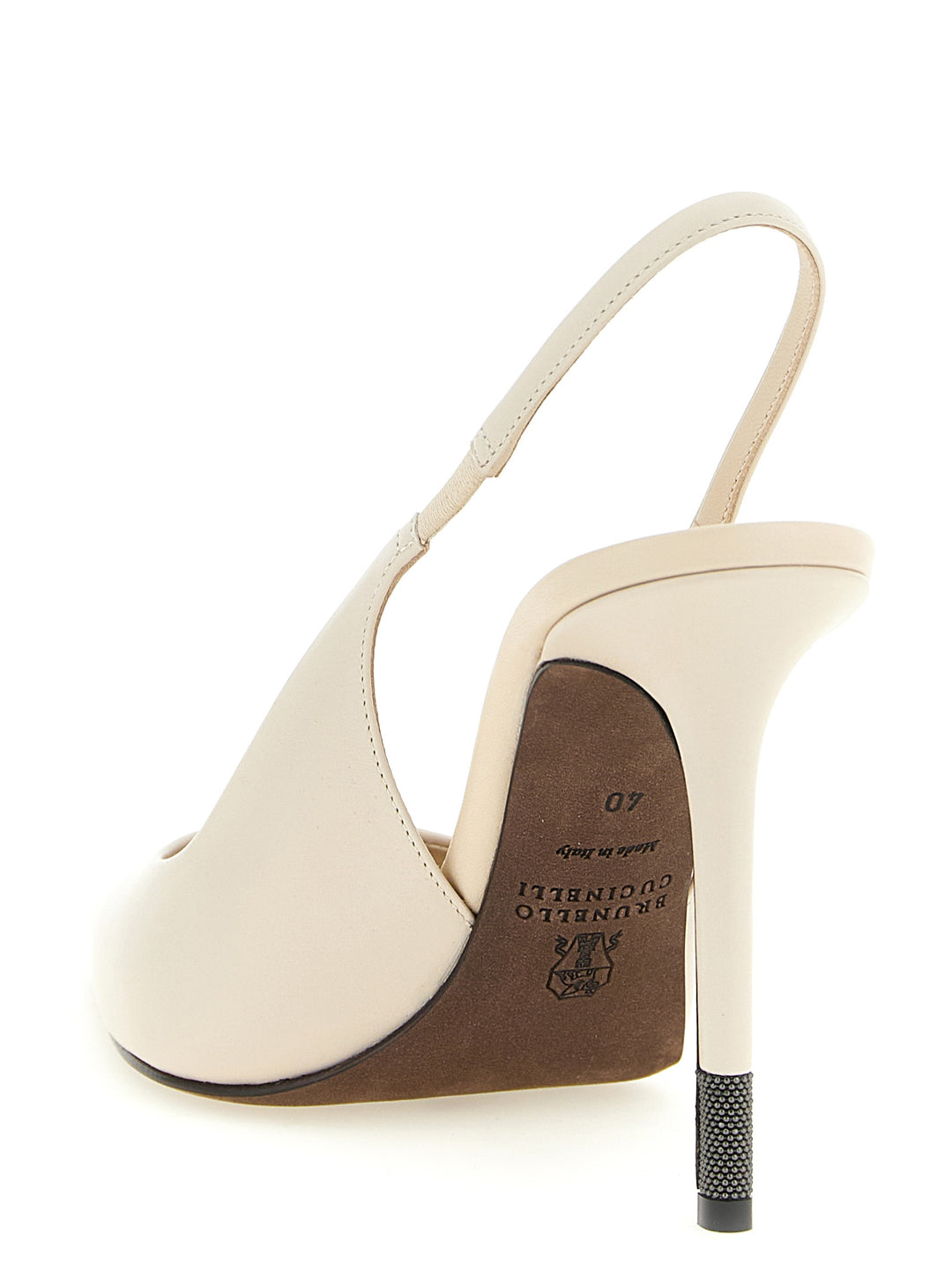 Brunello Cucinelli Monile Pumps - White | d13178c8ff2c3a1df9f8a3271efa4eeec132a71d