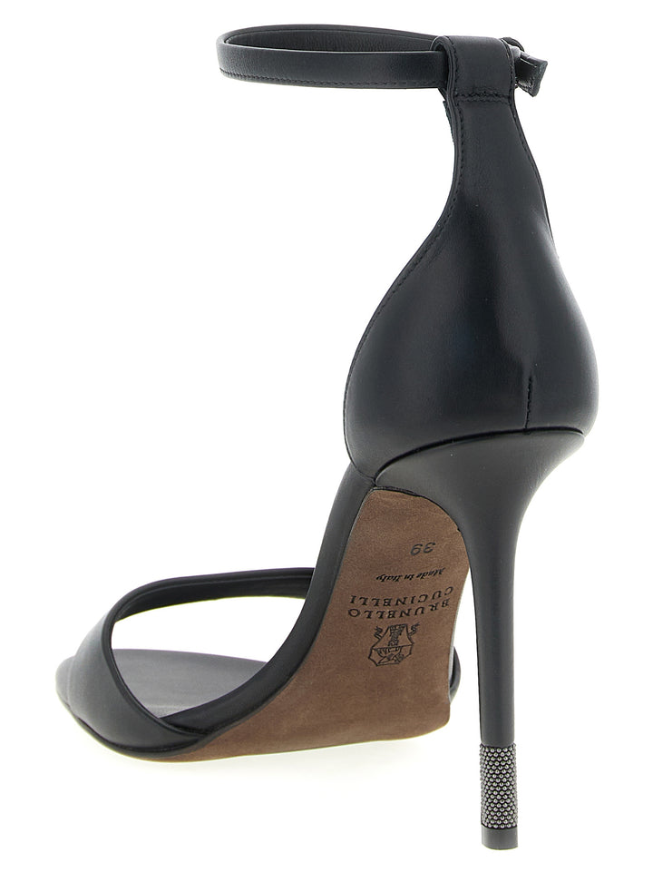 Brunello Cucinelli Monile Sandals - Black | 2a9d94777432d5abe1291a28fcc66915c4094e28