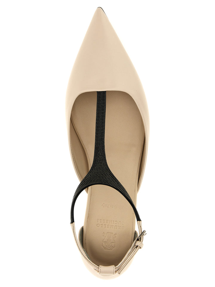 Monile Flat Shoes Beige