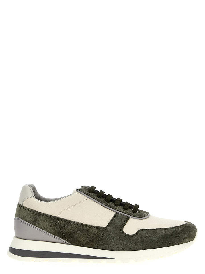 Suede Leather Sneakers Multicolor