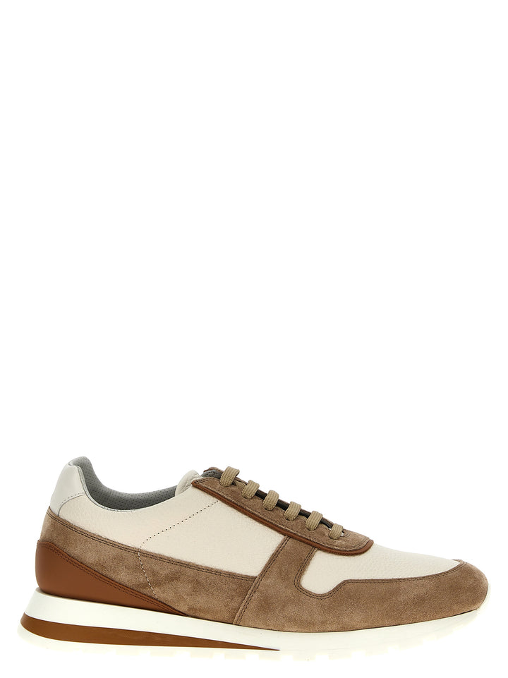 Suede Leather Sneakers Multicolor