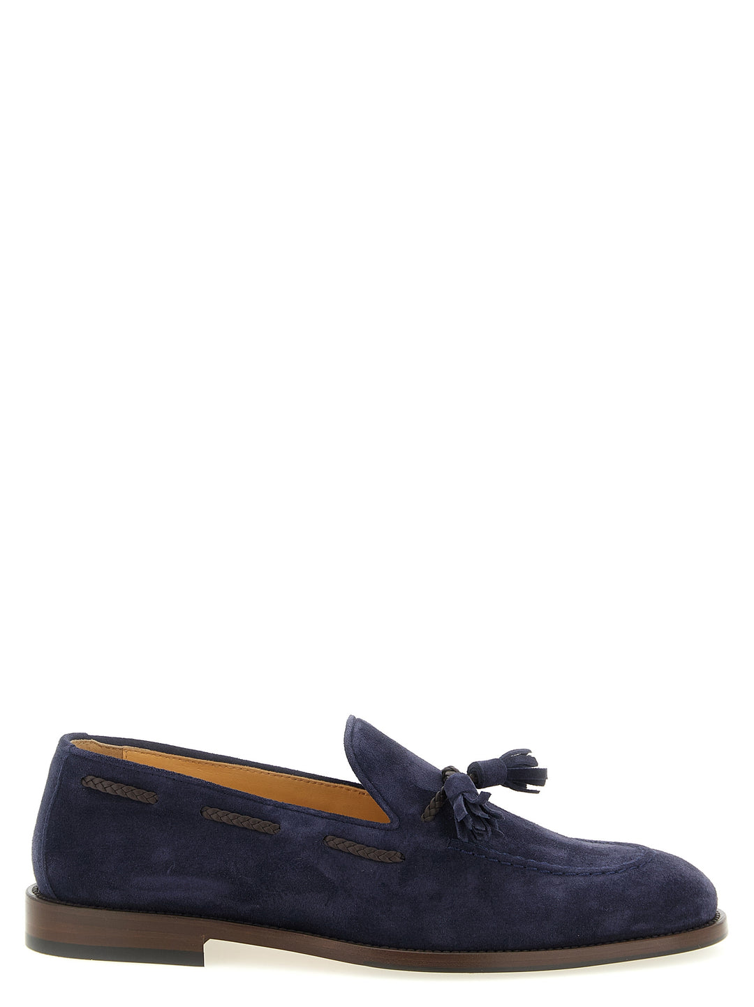 Brunello Cucinelli Nappi Moccasins Loafers - Blue | 28b01fcf19e0ba0d05a13639797c303652873e1d