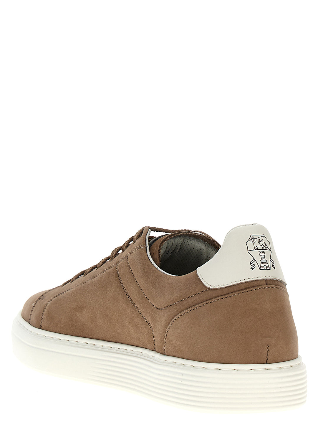 Suede Sneakers Beige