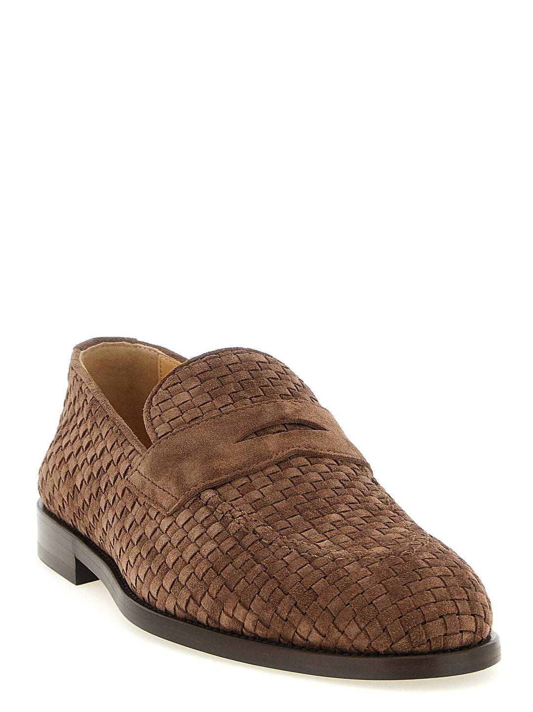 Brunello Cucinelli Penny Loafer Loafers - Brown | 7ca946b8705851acfea6bc9391feeff879836bf7