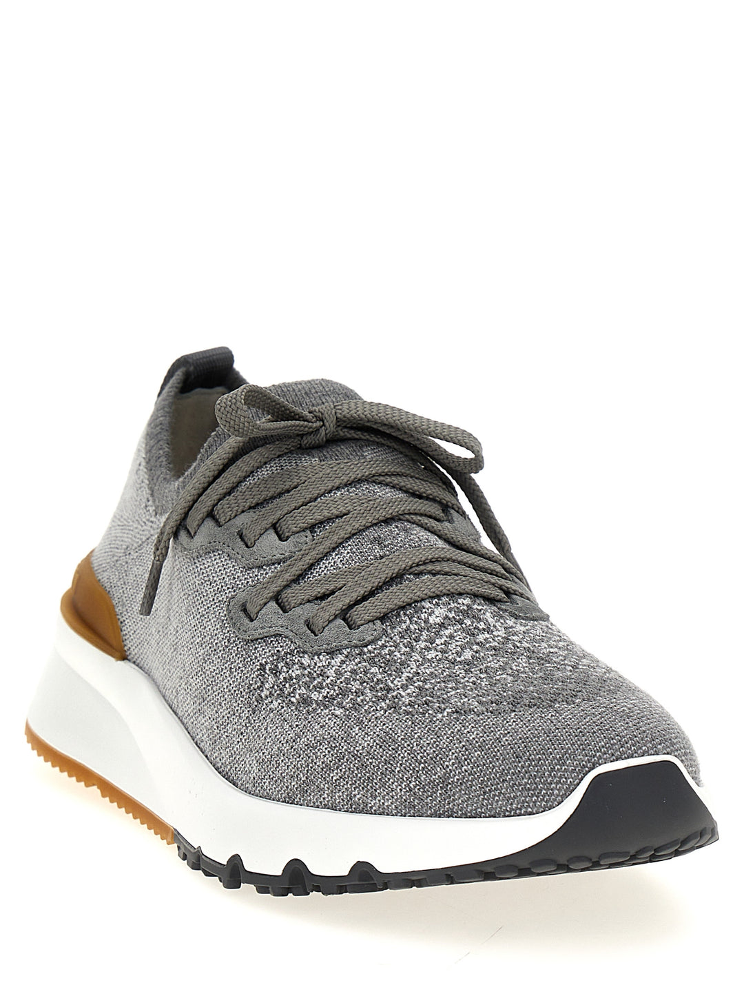 Stretch Fabric Sneakers Gray