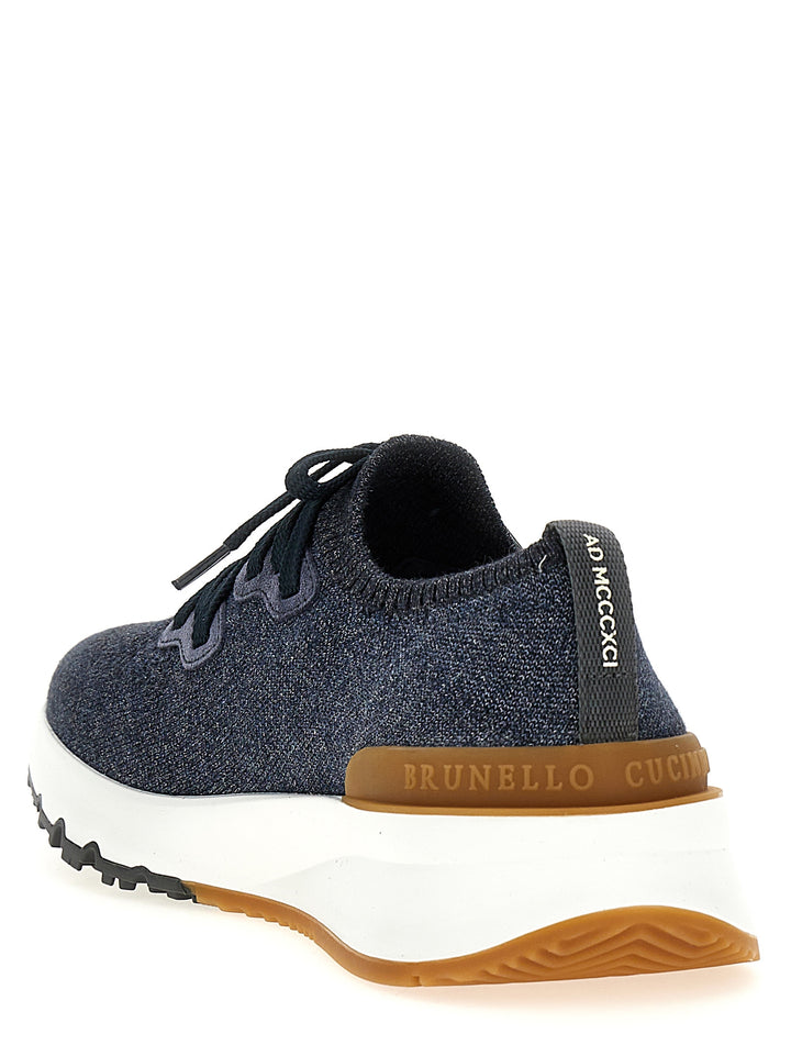 Knitted Sneakers Blue