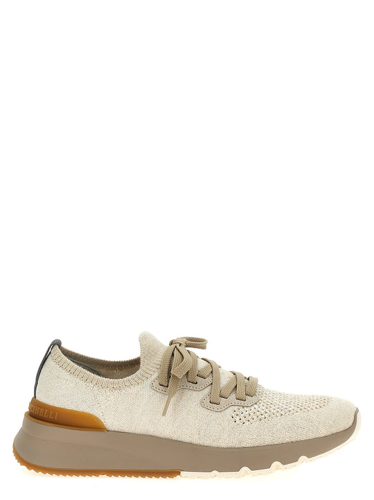 Knitted Sneakers Beige