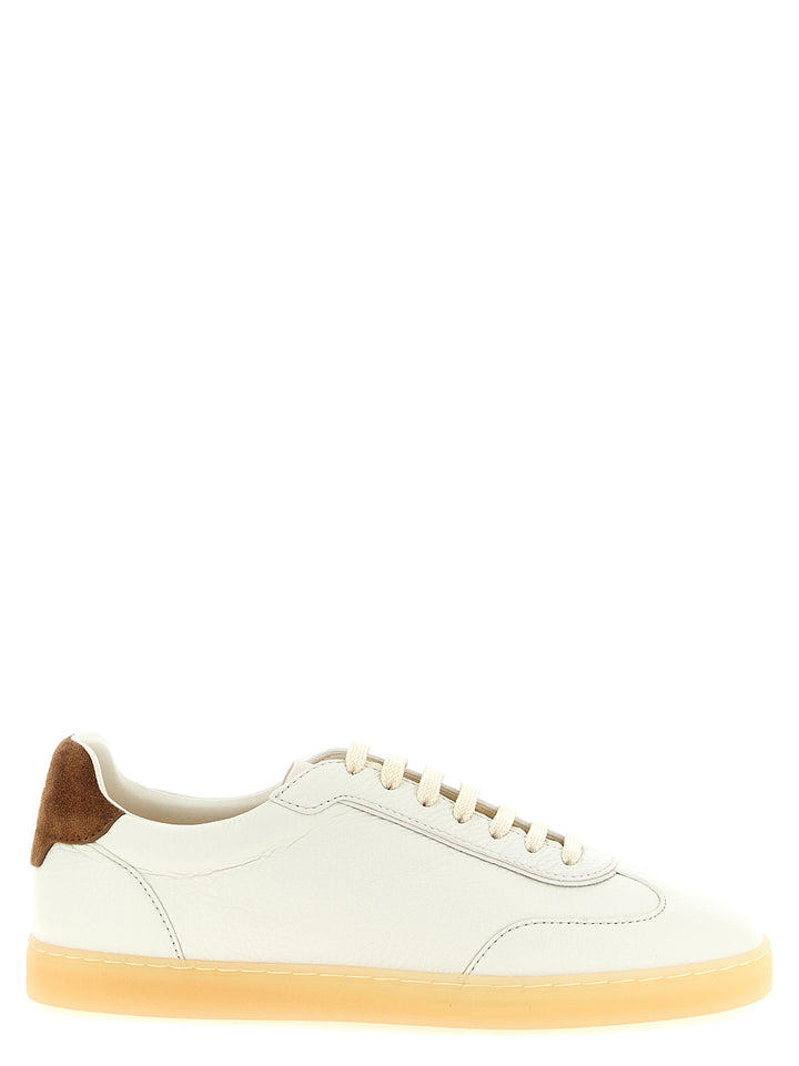 Brunello Cucinelli Leather Sneakers - White | b4cda36f61543fa09d4918eabf14086f43c98b24