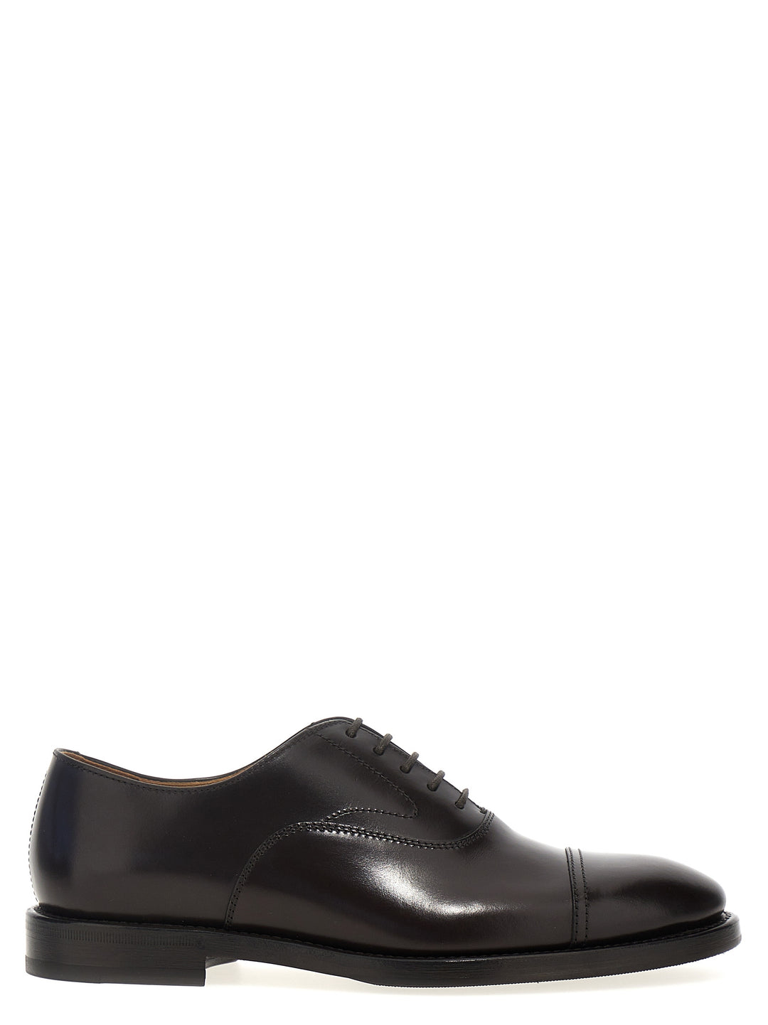 Lace-Up Leather Lace Up Shoes Black