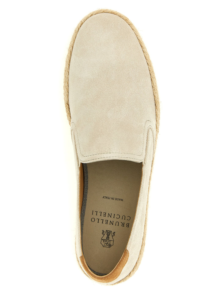 Brunello Cucinelli Suede Espadrilles Flat shoes - Gray | f0cda514866d3c4d57ba7d694bca234f71b9eb17