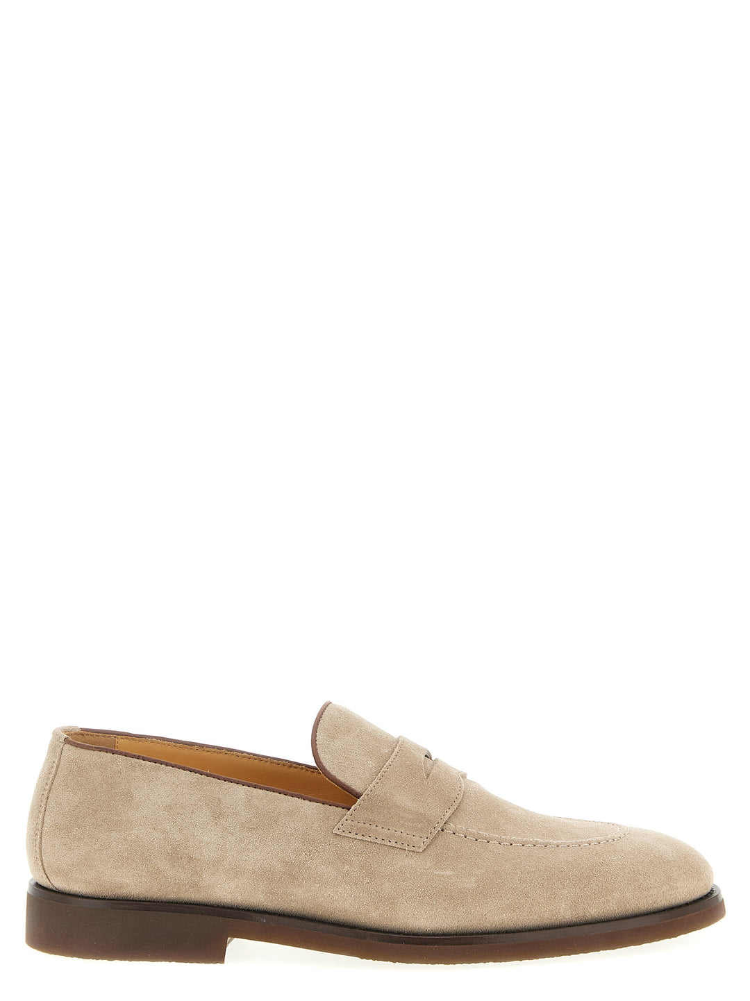 Brunello Cucinelli Penny Loafer Loafers - Beige | 2e764ccc5e9bd56806cf9aff2fc0930421f1ff9e