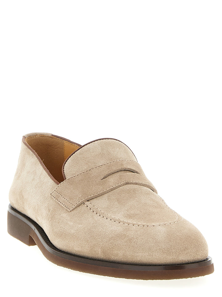 Brunello Cucinelli Penny Loafer Loafers - Beige | 0fe2fafbf32e8bde724f38d2361f3d096492c279
