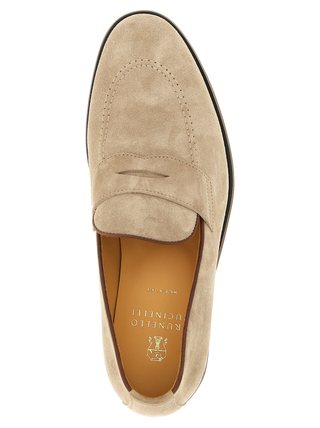 Brunello Cucinelli Penny Loafer Loafers - Beige | 0e47c24485ff2075ef29256dc1de0340b46c650c