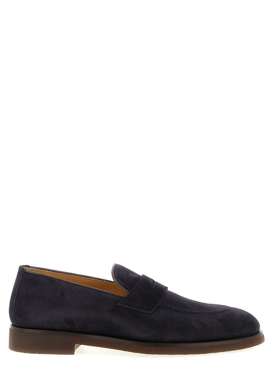 Suede Loafers Blue