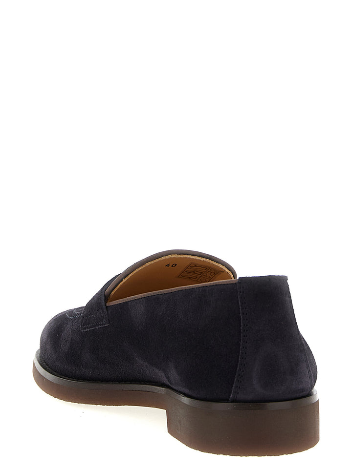 Brunello Cucinelli Suede Loafers - Blue | 5cee31120f7da9576ea6970ac36798eb681fc6f7