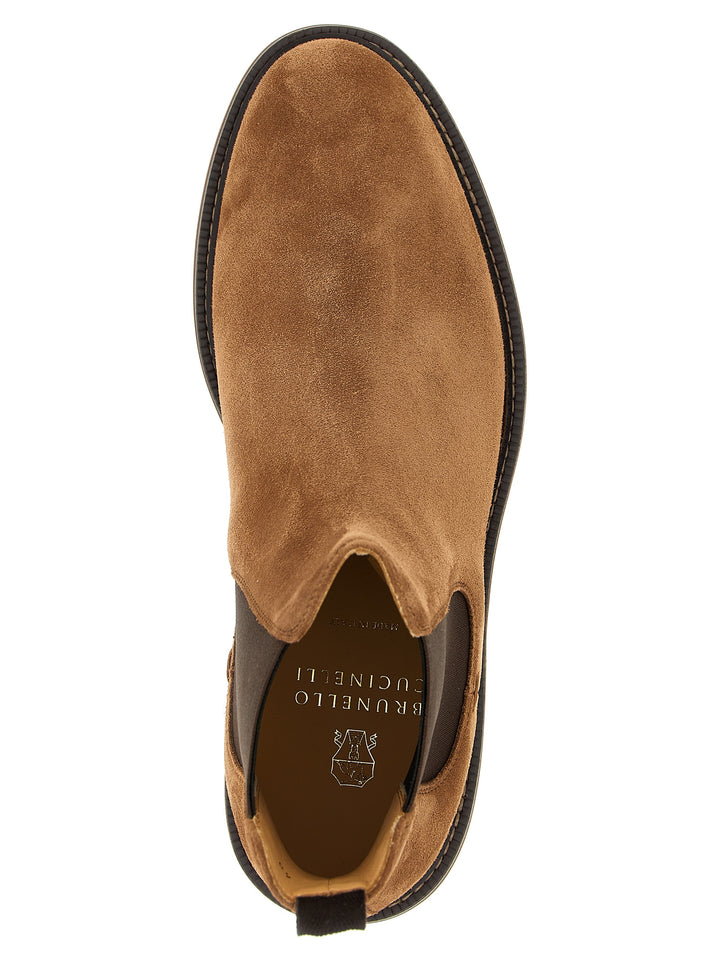 Brunello Cucinelli Chelsea Ankle Boots Boots and Ankle Boots - Brown | f0010a69418f969df7e0a9b44ed5ea3b2781cf0c