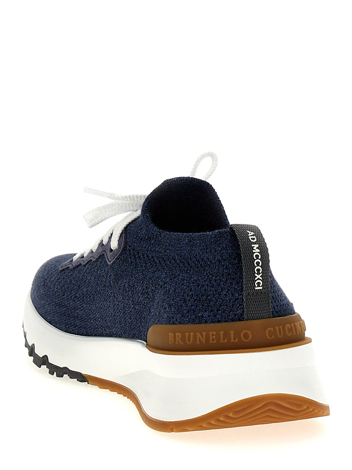 Knitted Sneakers Blue