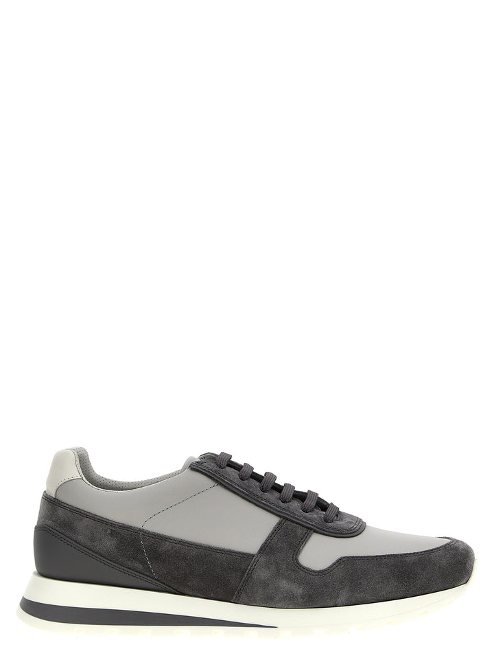 Suede Leather Sneakers Gray