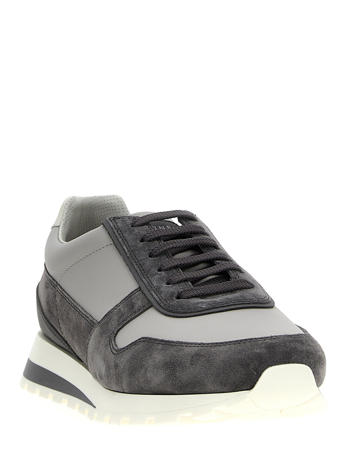 Suede Leather Sneakers Gray