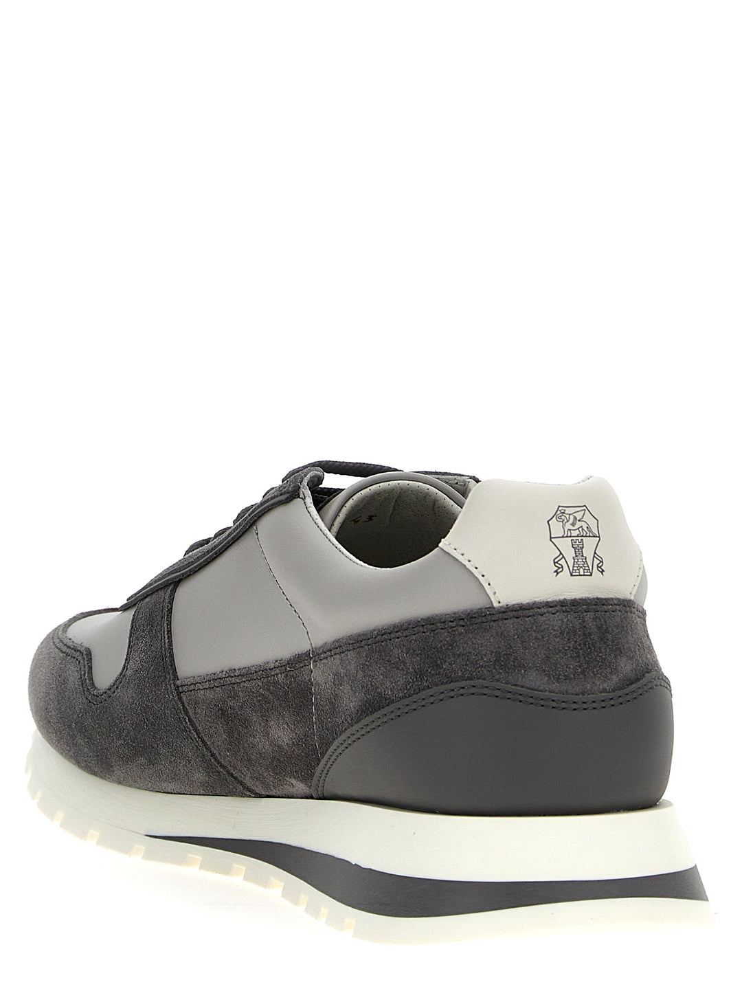 Suede Leather Sneakers Gray