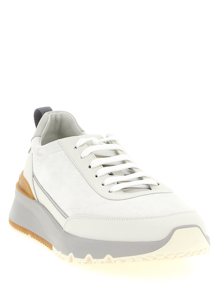 Brunello Cucinelli Runners Sneakers - Gray | b4b0c92eb1d44f29bf1acbe1717fe9322e741ea2