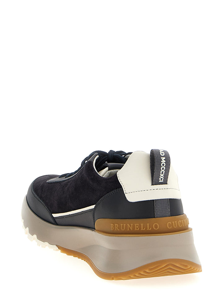 Brunello Cucinelli Runners Sneakers - Blue | e2fdc02f8779fd27d12efa4493c33b17fcc0341f