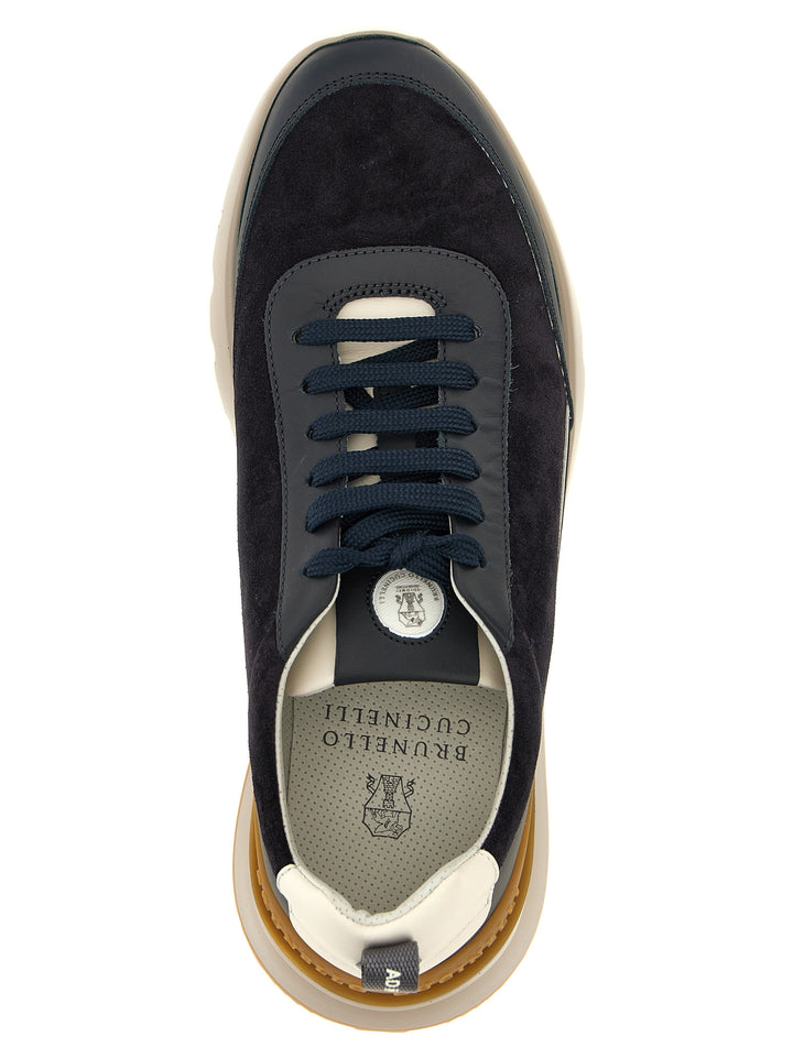 Brunello Cucinelli Runners Sneakers - Blue | d5e10d3e005c78ebb4ca8bca44e4746c3108e477