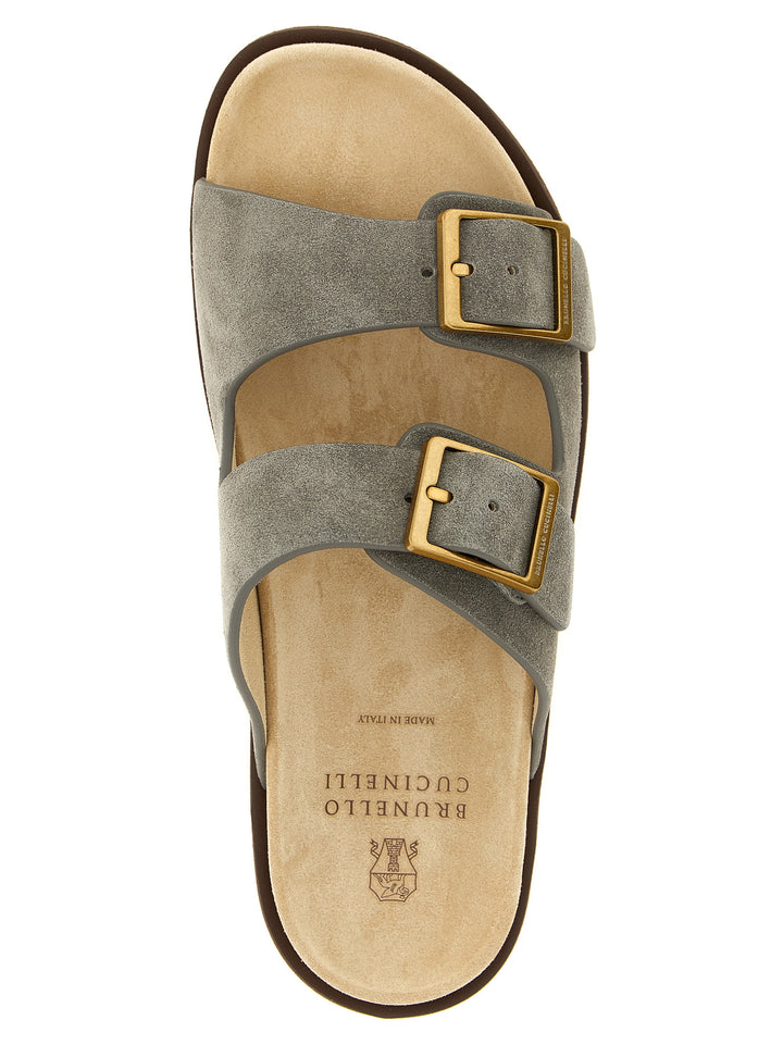 Brunello Cucinelli Urban Sandals - Gray | 5f04102f201e41ec625faae47d8429f31a57a69a