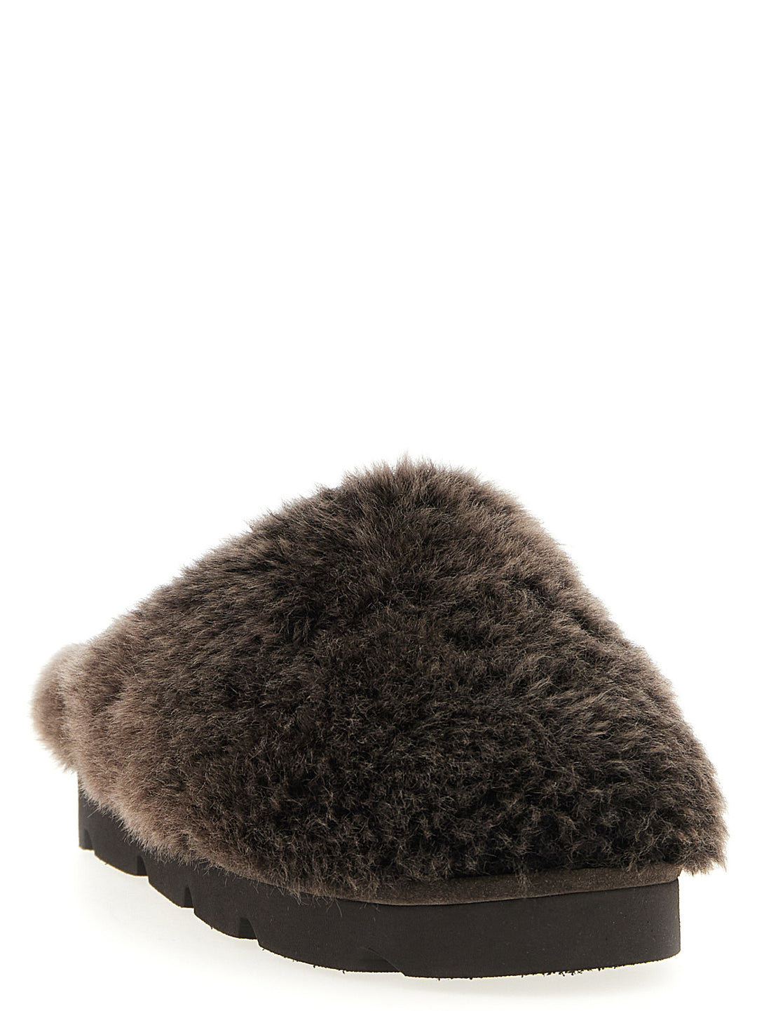 Brunello Cucinelli Monile Sherling Sabots Flat shoes - Brown | 400c4f2b3ed206e3791961801593b3b54701b6fe