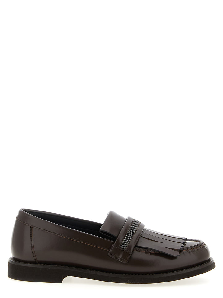 Brunello Cucinelli Monile Loafers - Brown | 6a8dccd0109c49d6ea457512792ebd54332f83af