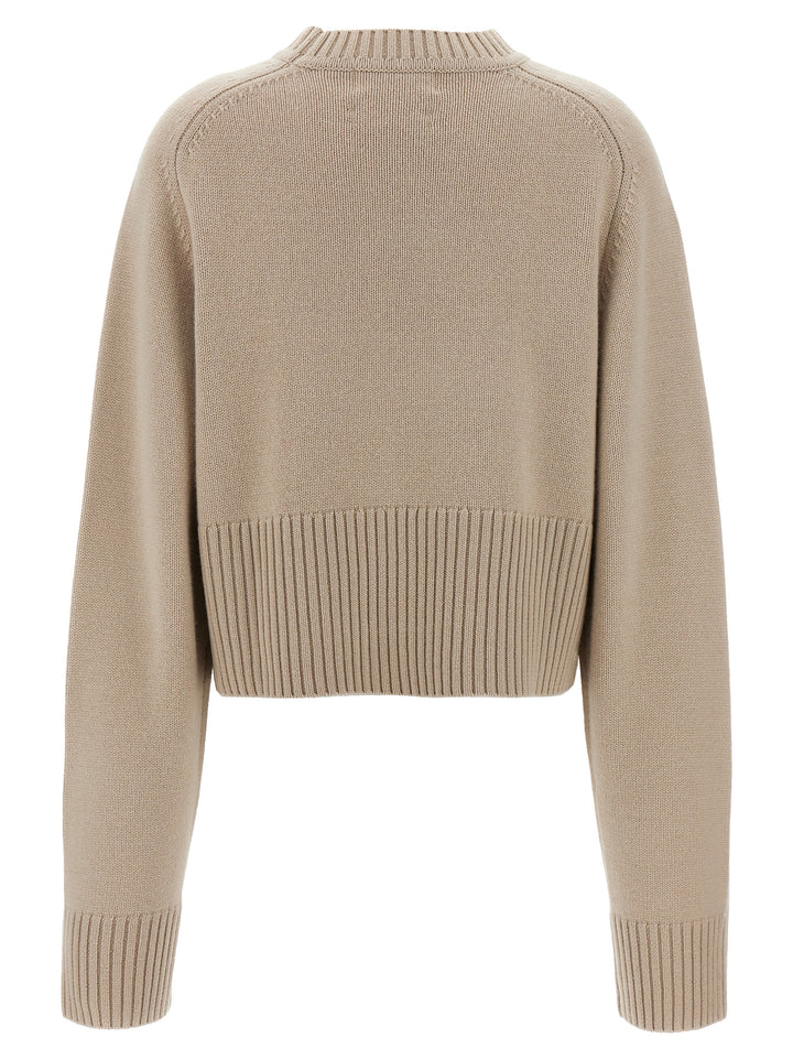 N°256 Judith Eggshell Sweater, Cardigans Beige