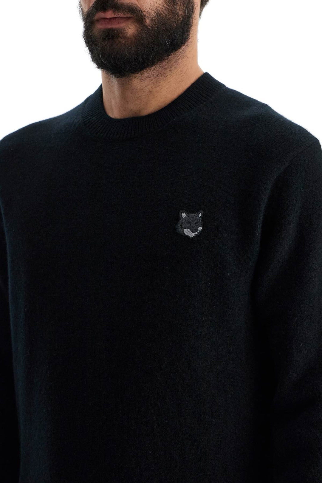 Bold Fox Head Wool Sweater