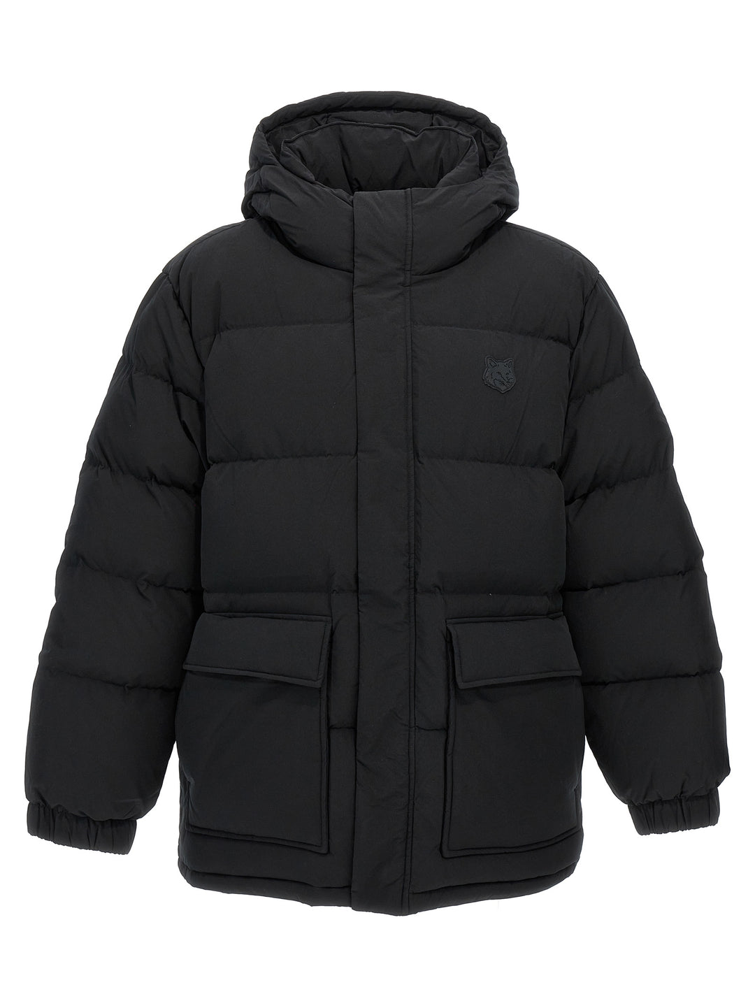 Logo Down Jacket Casual Jackets, Parka Black