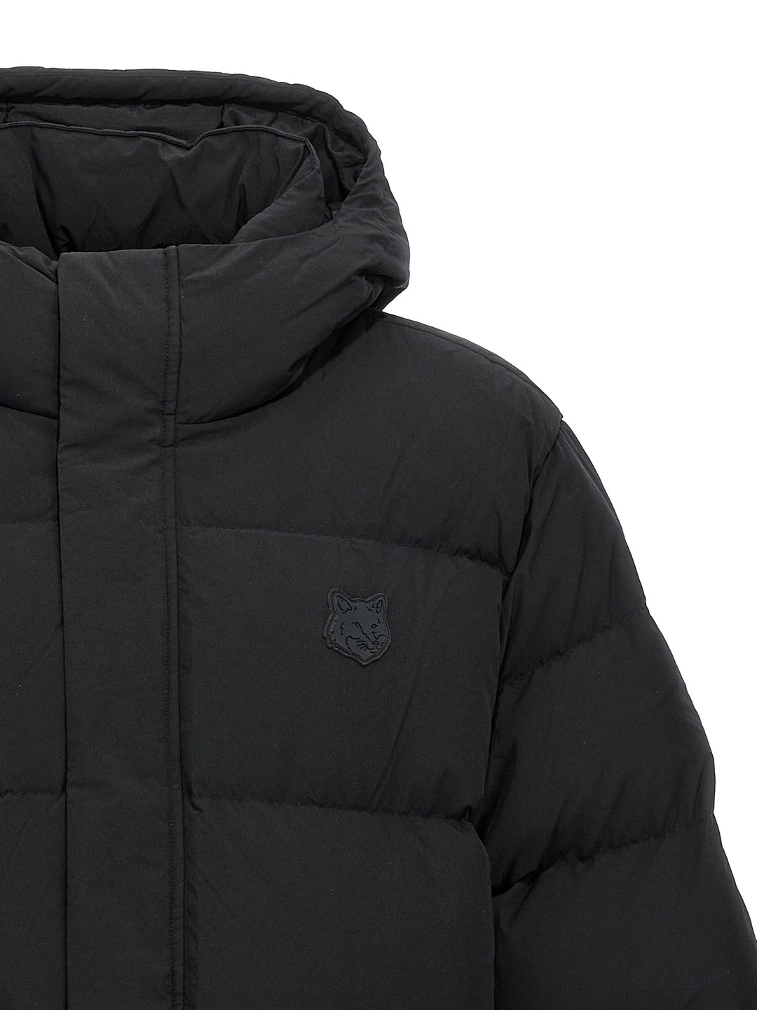 Logo Down Jacket Casual Jackets, Parka Black