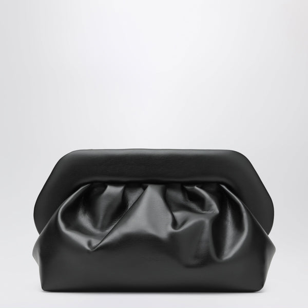 Large Black Bios Pouch In Faux Leather