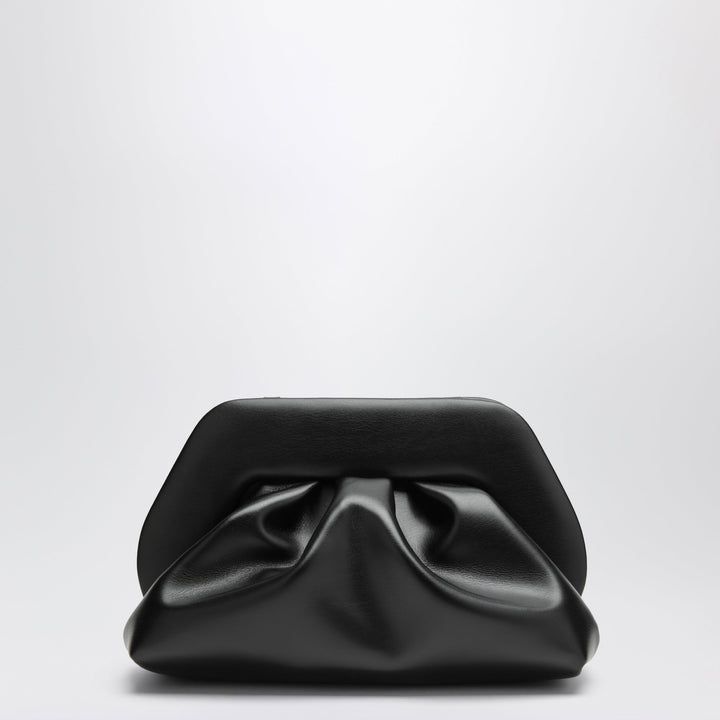 Themoirè Black Shirred Sculptural Polyurethane Handbag