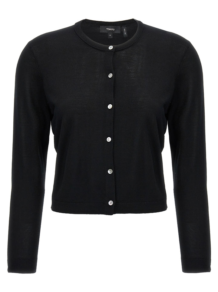 Crop Cardi S Sweater, Cardigans Black