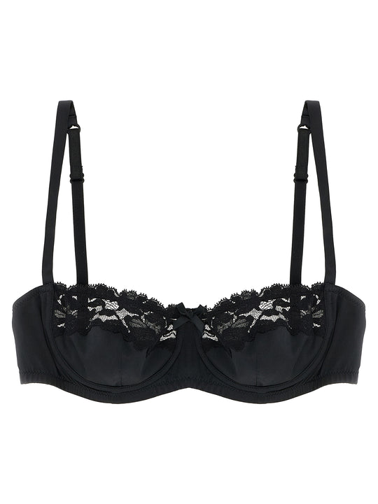 Bra In Silk And Lace Intimo Black