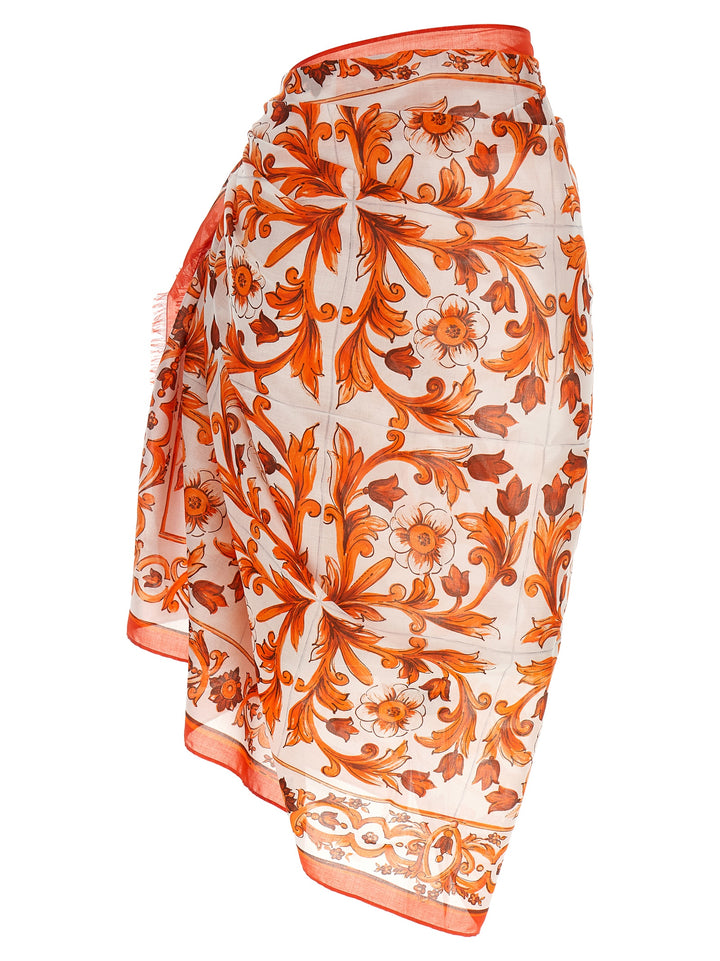 Dolce & Gabbana Maiolica Beachwear - Orange | 625681e329cd6b7f04ffadfca2394f07a259725d