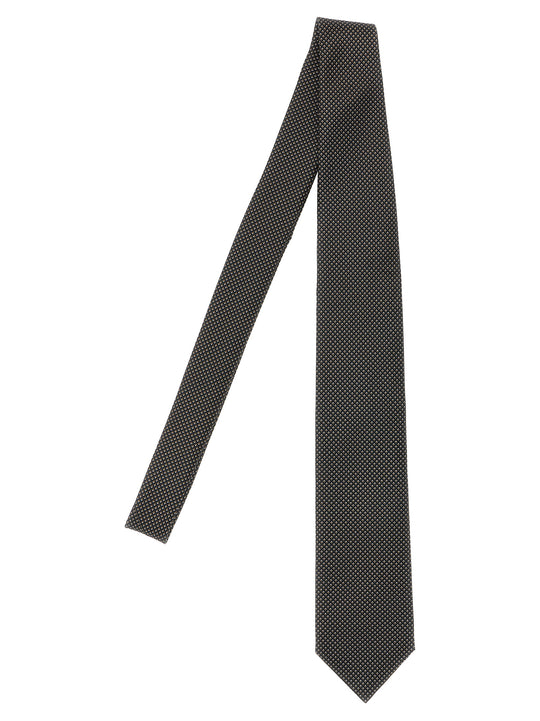 Jacquard Tie Ties And Papillon Black
