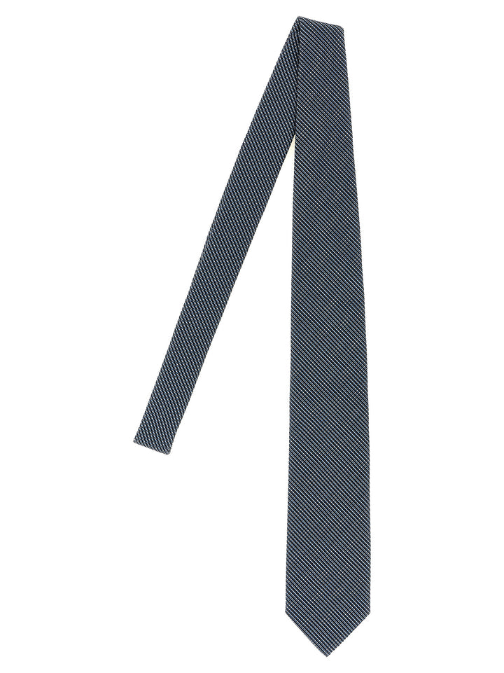 Brioni Jacquard Silk Tie Ties and Papillon - Blue | 826cf86873e46c0ab61340dae194344af4f97223