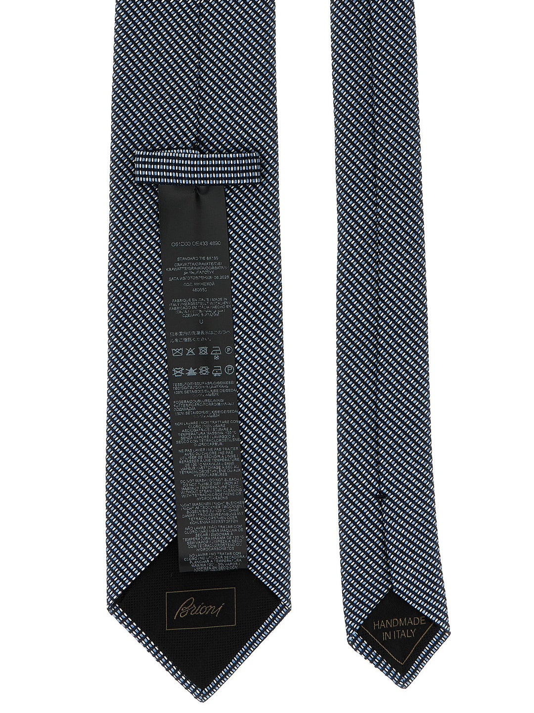 Brioni Jacquard Silk Tie Ties and Papillon - Blue | 3afa1cacf3a85ce9b73f0df6e3c30348c7d9a4ca